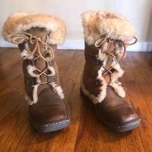 Born genuine shearling boots